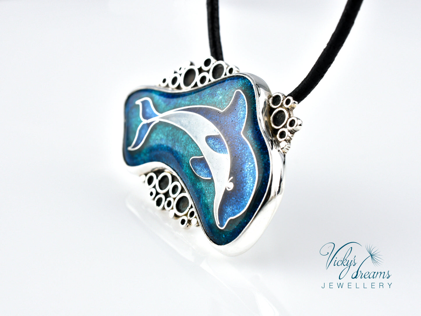 Vibrant blue color Dolphin