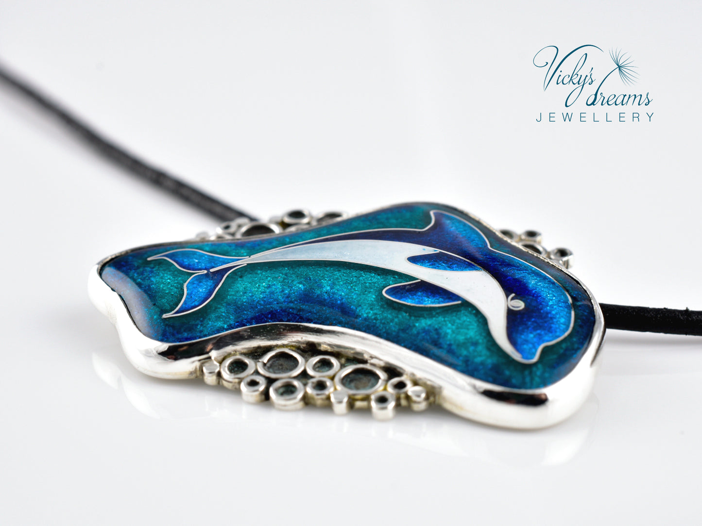 Vibrant blue color Dolphin
