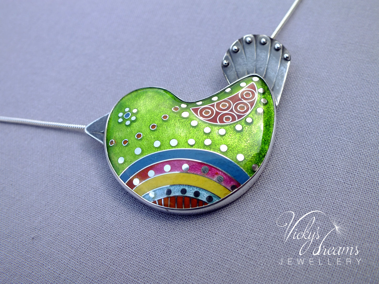 Vibrant green little bird