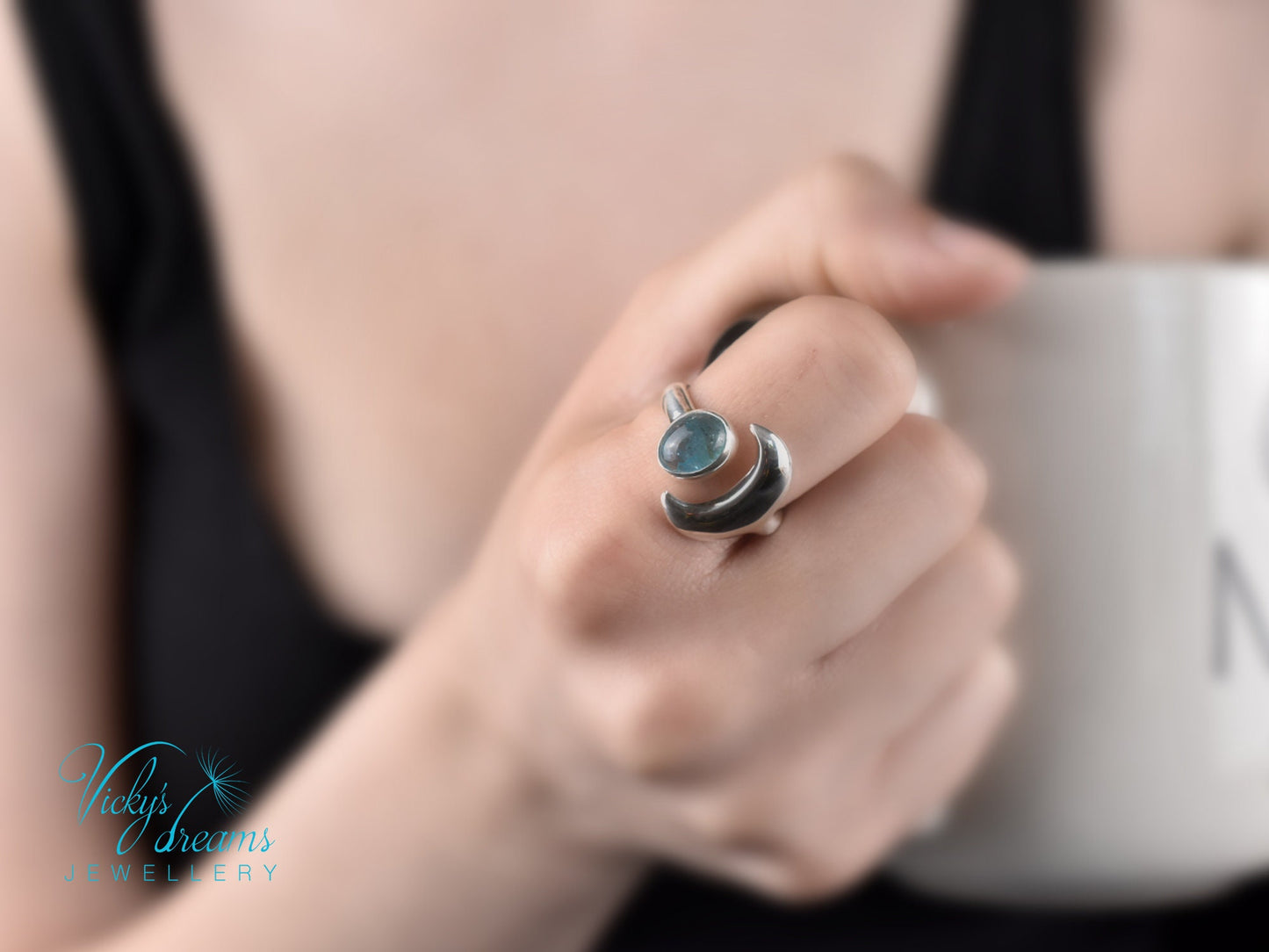 Handcrafted Moon Apatite Silver Jewelry for Her or Him
