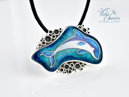 Vibrant blue color Dolphin