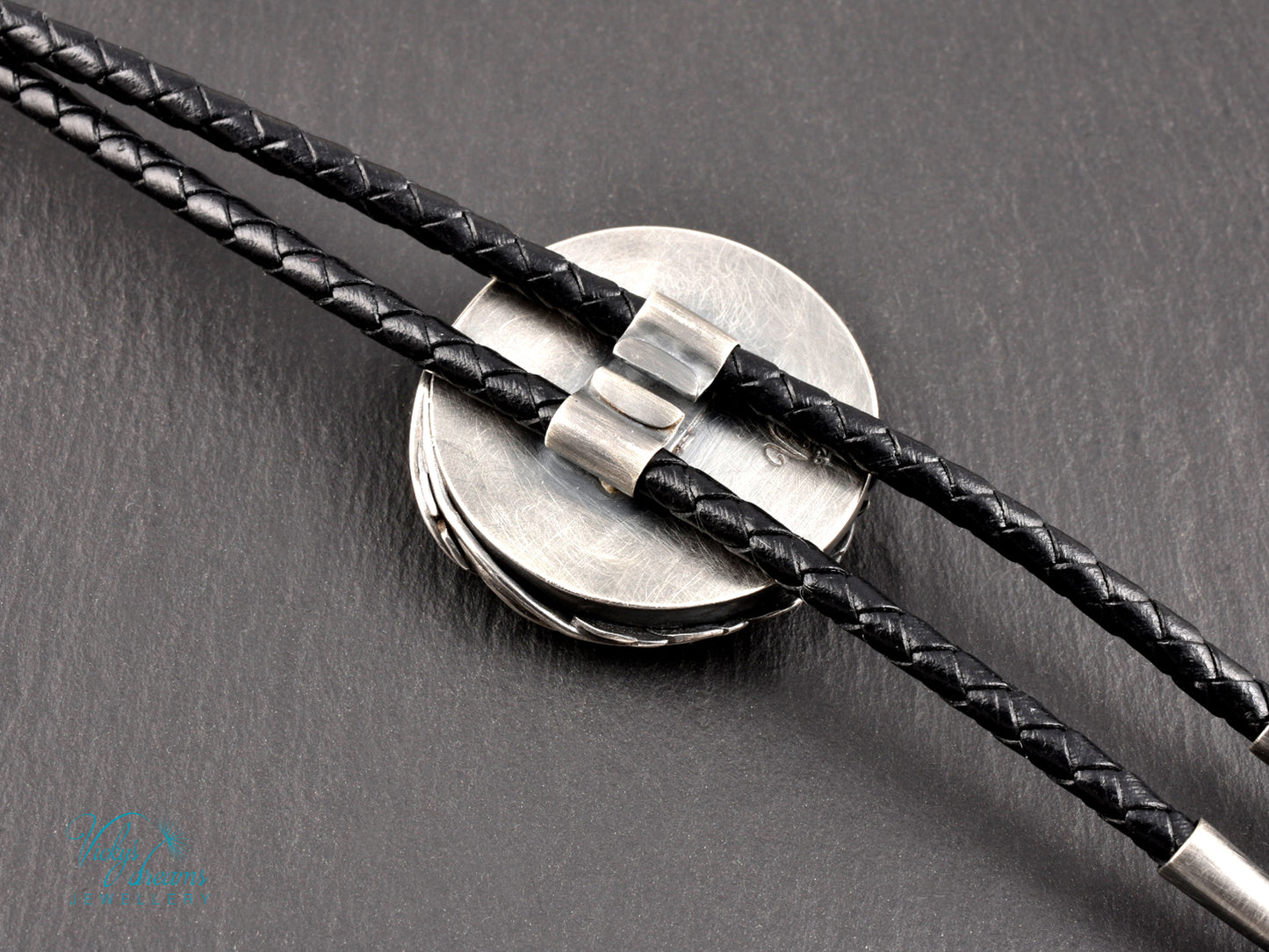 Eagle Spirit Bolo Tie – Cloisonné Enamel in Sterling Silver Feathers