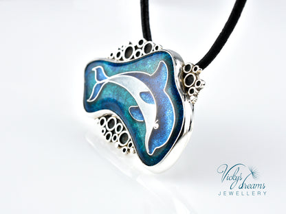 Vibrant blue color Dolphin