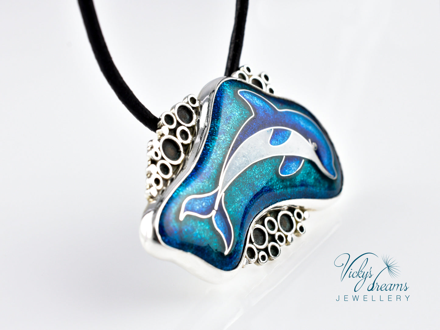 Vibrant blue color Dolphin