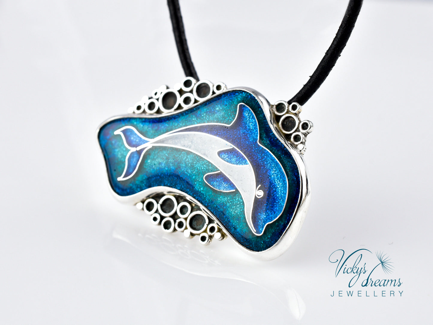 Vibrant blue color Dolphin