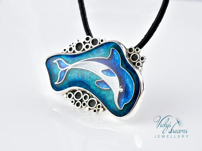 Vibrant blue color Dolphin