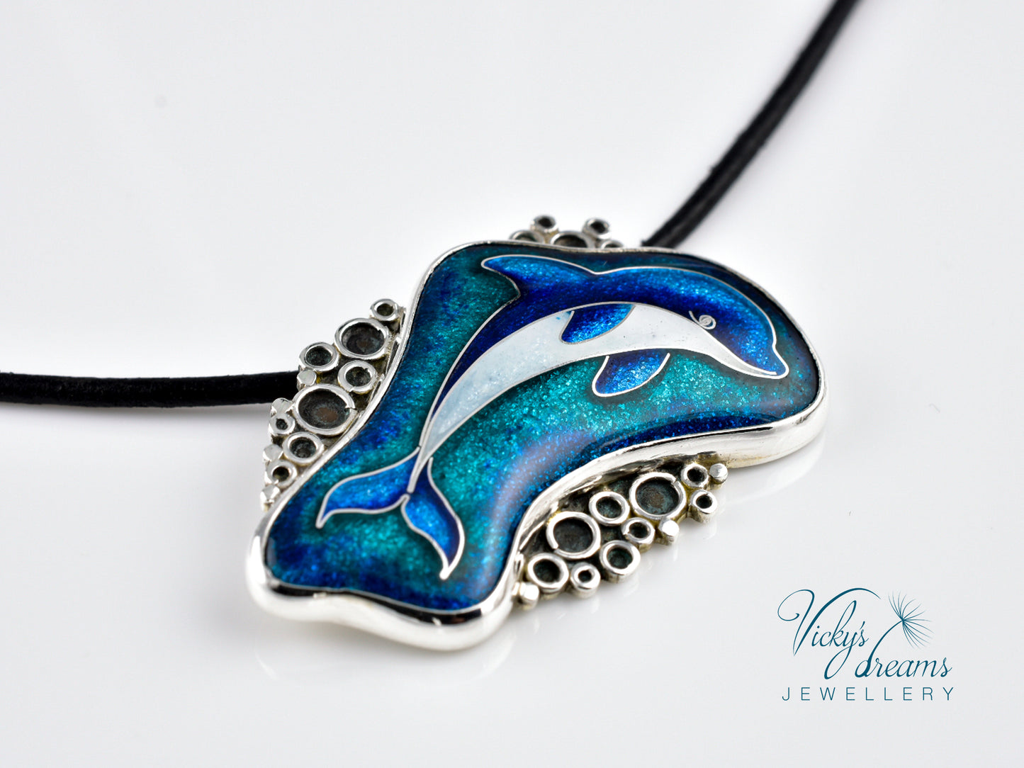 Vibrant blue color Dolphin