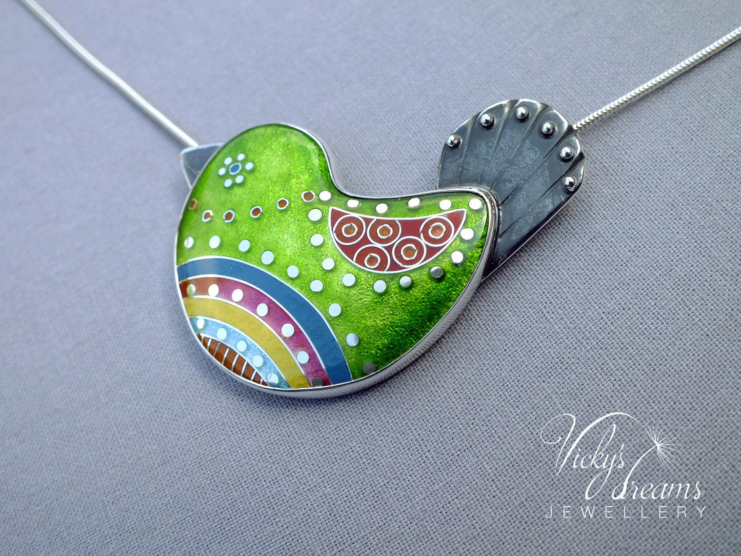 Vibrant green  little bird