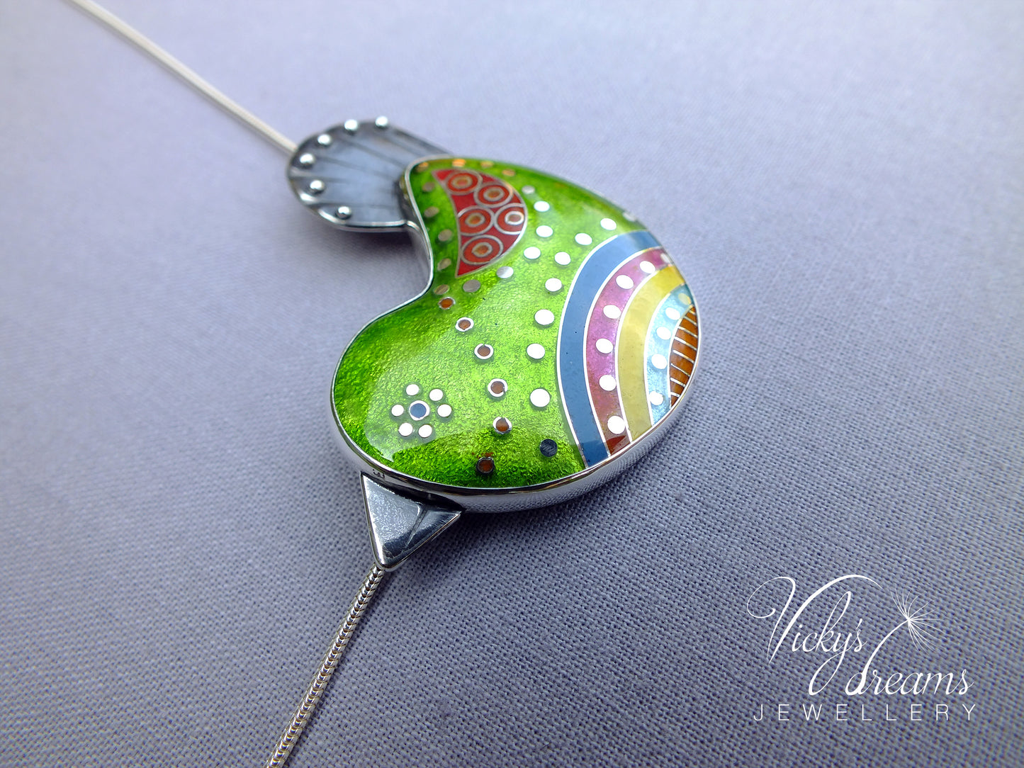 Vibrant green  little bird