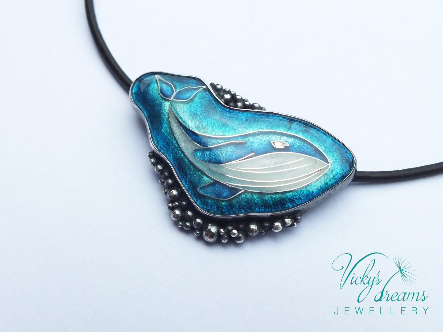Whale in sea foam